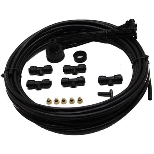 L030 HAIGINT DIY 7M Watering & Irrigation Sprayers Low Pressure Misting Kit System with Brass Nozzles