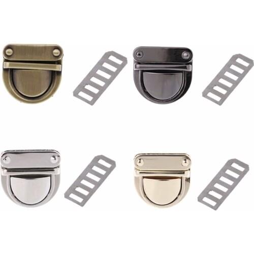 Metal Handbag Clasp Turn Lock Buckle Bag Accessories Twist Lock for DIY Bag Purse Hardware Closure New 4 Color