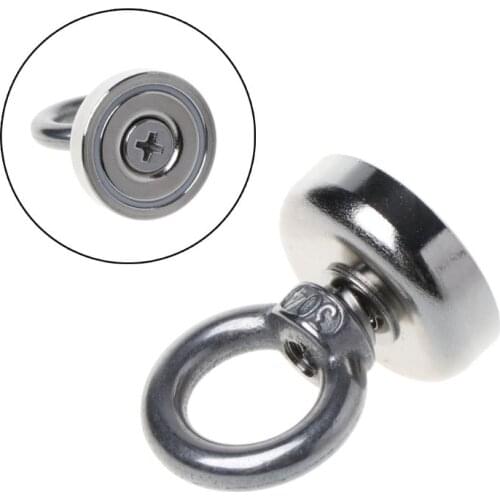 25mm Neodymium Magnet Strong Search Magnet Metal Detector Strong Salvage Magnet Pot Treasure Hunting Fishing Underwater