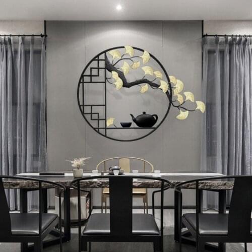 Chinese Style Wrought Iron Wall Hanging Decor Metal Flower Visitor Wall Decoration Living Room Vintage Room Decor Aesthetic