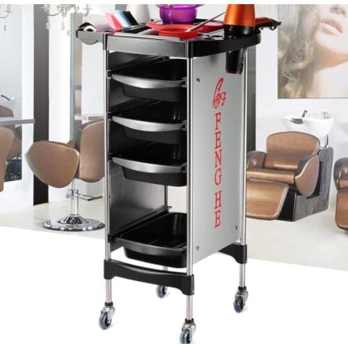 Hairdressing cart, hair salon tool cart, multi-function barber shop ironing and dyeing cart