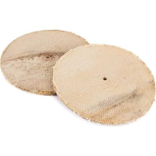 300mm Sisal Cloth Buffing Wheel cotton cloth wheel For Metal stainless steel iron cast iron and other hard metals Polishing Tool
