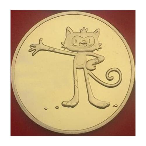 40MM Jesus Christ Gold Plated coin medal