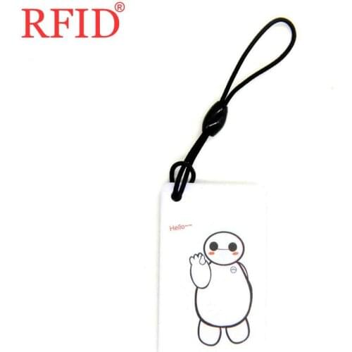 UID S50 1K 13.56Mhz Rewritable NFC Keyfob Changeable Block 0 Writable RFID IC Card Duplicate Badge Animation Pattern Keychain 1