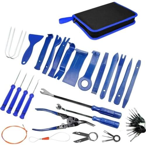 Car Trim Removal Tool Kit Auto Pry Door Panel Dash Radio Fastener Tools Set 43PCS