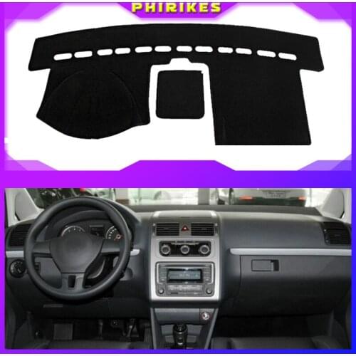 For Volkswagen VW Touran 2004-2016 Car Inner Auto Dashboard Cover Dashmat Pad Carpet Sun Shade Dash Board Cover Fit