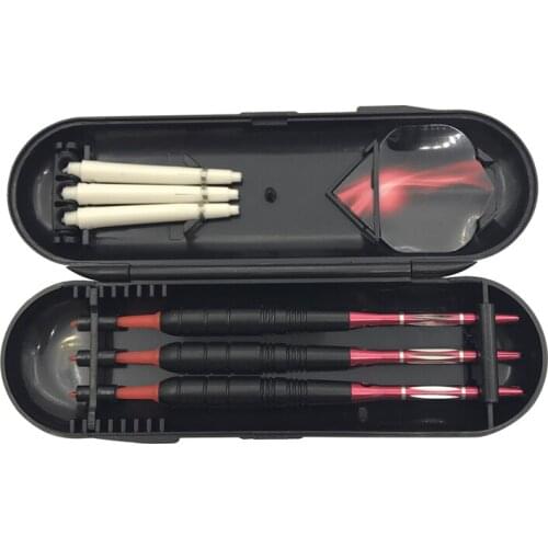 High-quality 3Pcs/set New Soft Tip Darts Electronic Darts Red Dart Head And Shafts Aluminium Alloy Shafts Flights Dardos