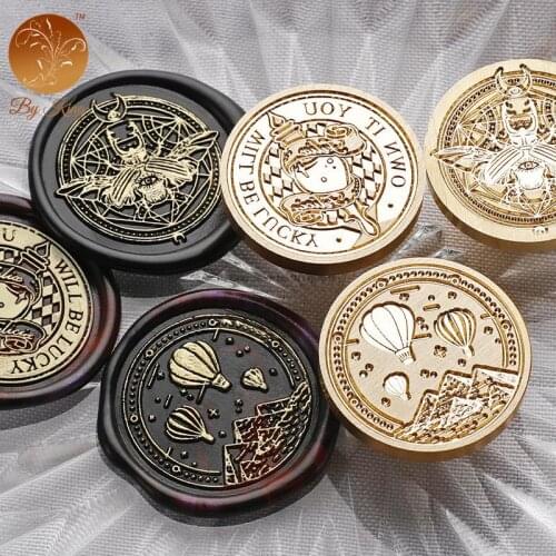 26 Patterns Wax Seal Stamps Retro Dream Catcher Antique Wooden Sealing Scrapbooking Craft Wedding Decorative Dragonfly Butterfly