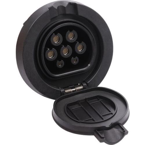 IEC 62196-2 32A 3 Phase AC EV Charging Socket Type 2 Female Connector with 4 Point Fixed for Electric Vehicle