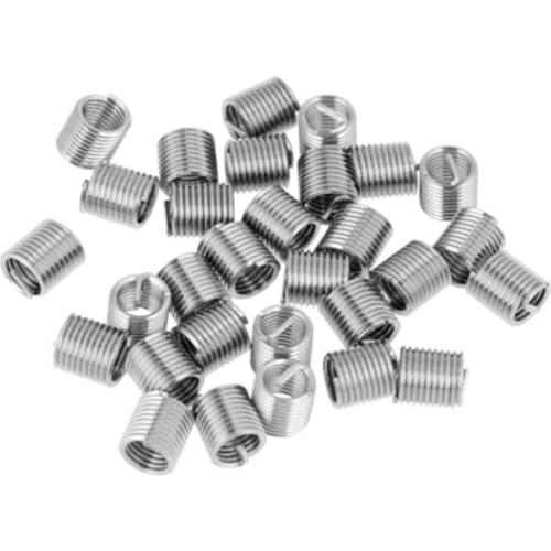 50pcs M3X0.5X 2DWire Thread Insert Helicoil Stainless Steel Easy Install Repair Tool Wire Threaded Inserts