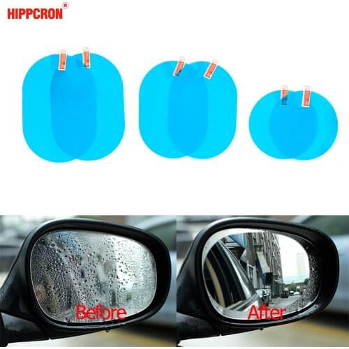 Car Rearview Mirror Protective Anti Fog Car Mirror Window Clear Film Film Waterproof Car Sticker 2 Pcs/Set