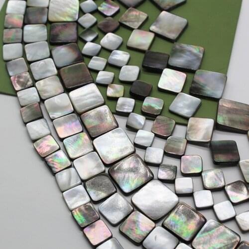 Natural Shell Black Shell Angle Hole Straight Hole Beads for DIY Womens Fashion Boutique Bracelet Necklace Earrings Jewelry