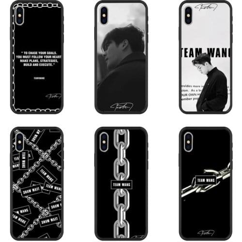 Team Wang GOT7 Black Soft Tpu Phone Case For IPhone 11 12 Pro Max 6 6s 7 8 Plus XS XR 12mini SE 2020 Cover Silicone Coque