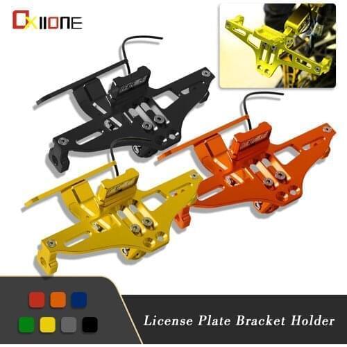 For Aprilia TUONO 1000R V4 1100RR FACTORY V4R APRILIA RS250 RS50 RS125 Motorcycle License Plate Bracket Holder Accessories