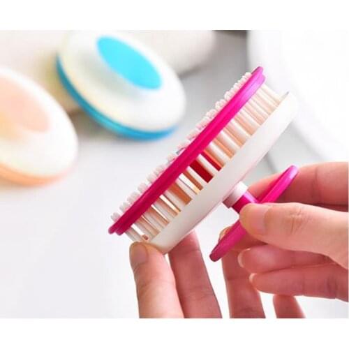 Double-deck Plastic Wash Hair Shampoo Hairdressing Comb Head Massage Bath Brush Beauty Salon Clean Scalp Comb