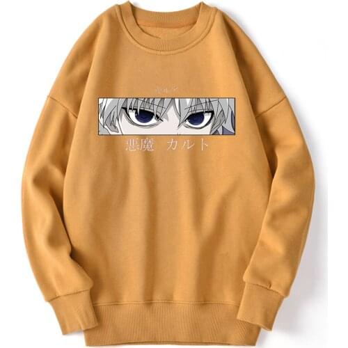 HUNTERXHUNTER Print Sweatshirt For Mens Streetwear Casual Hoody Long Sleeve Standard Outwear Clothing Retro Moletom Masculino