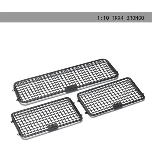 Metal Three-dimensional Car Window Netting Side+Rear Window Netting for Traxxas TRX-4 Bronco