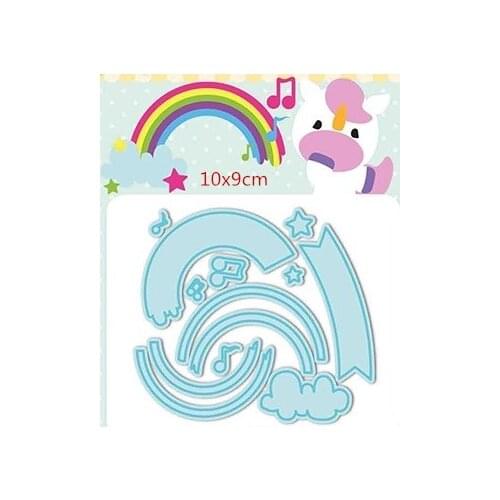 Rainbow Metal Cutting Die girl DIY Scrapbooking Paper Cards Decorative Craft Embossing