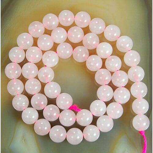 Fashion Round Natural Gem stones Rose Pink Quartz Loose Beads 6mm Spacer Beads for DIY Bracelet Jewelry Making,670Pcs/Lot