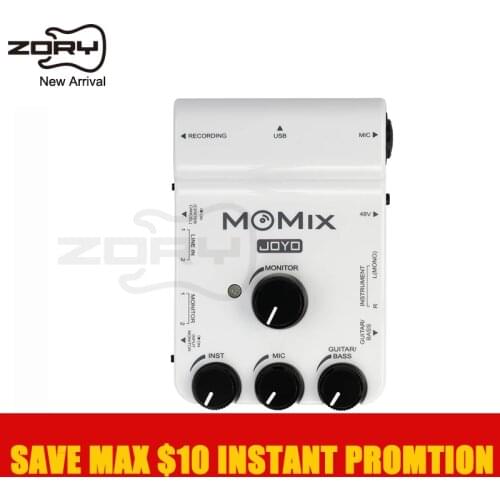 2021 New JOYO MOMIX recording live mixer sound card voice IOS Android system acceptable multiple audio sources for mobile device