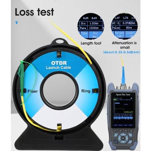 OTDR Dead Zone Eliminator SC/FC/ST/LC-APC/UPC Fiber Rings 1000M Fiber Optic OTDR Launch Cable Box SC/UPC-LC/APC