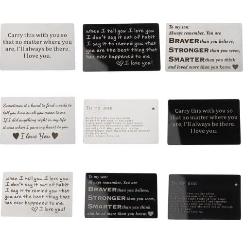 Personalised Photo Wallet Card Metal Cards Insert for Wallet Purse Unisex Gifts