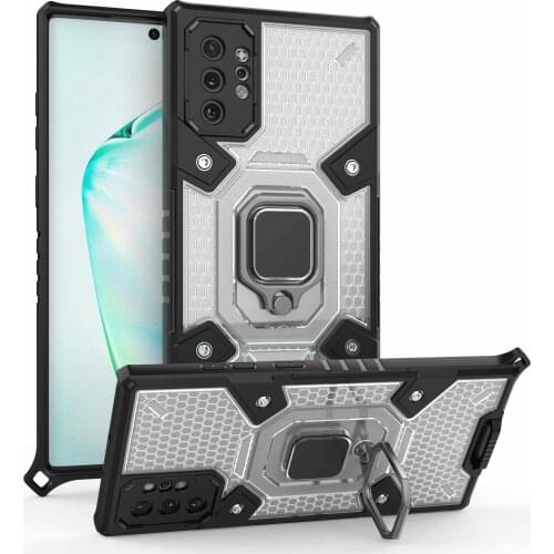 For Galaxy Note10 SM-N970 Rugged Shield Armor Soft TPU with PC Shockproof Camera Protection Case for Samsung Galaxy Note 10 Plus