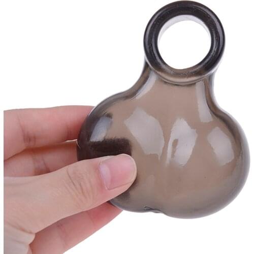 Silicone Male Reusable Penis Sleeve Scrotum Ring Bondage Chastity Cage Lock Sperm Cock Ring Sex Toys For Men Delay Ejaculation