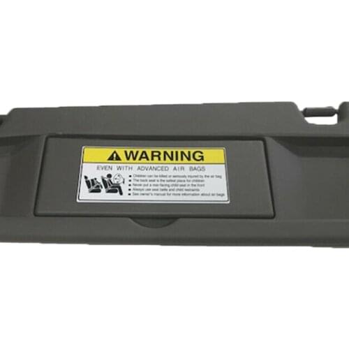 Car Front Left Driver Sun Visor with Mirror Designed for Honda Civic 2006 2007 2008 2009 2010 2011 Dark Gray 83280-SNA-A01ZA