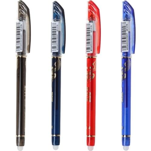 0.38mm Erasable Gel Pen With Blue Red Black Refills School Office Stationery