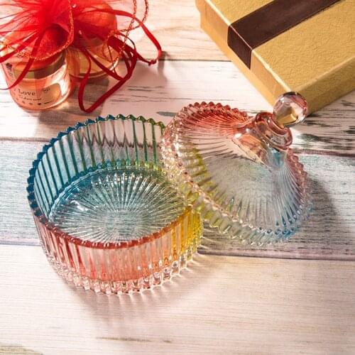 Candle Jar Glass bottle Crystal Candy Jewelry Box Rangement Storage containers Jars Sugar косметикаконтейнер для хранения банка