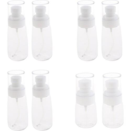 2Pcs Clear Fine Mist Mini Spray Bottle Makeup Liquids Storage Vials - for Essential Oils Perfume Fragrance