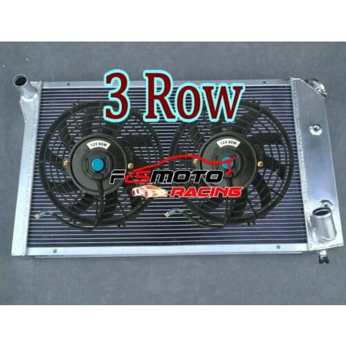 3 Row Aluminum Radiator & FANS for Chevrolet Chevy Corvette C3 5.0 5.7 305/350 V8 1977-1982 AT