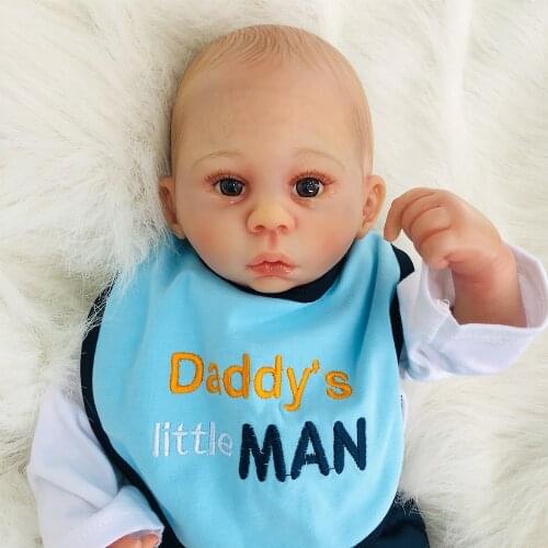 46cm Plastic Vinyl Realistic Reborn Baby Doll 18'Simulation Baby Custom Doll Mold Simulation Baby
