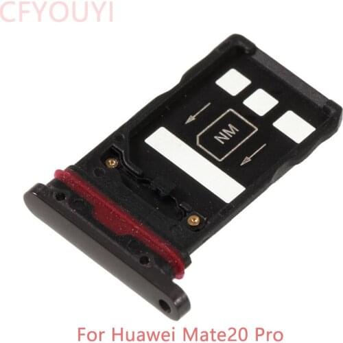 5pcs/lot Original New Mate20 Pro SIM Card Tray Slot Holder Adapter SIM Holder Slot Tray For Huawei Mate 20 Pro