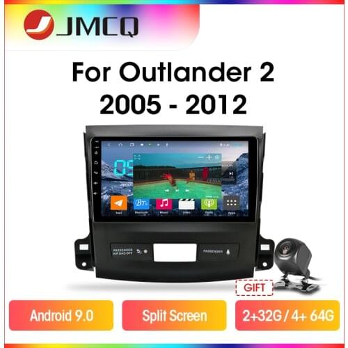 JMCQ Android Car Radio Multimedia Video Player For Mitsubishi Outlander Xl 2 2005-2011 2 din 4G+64G RDS GPS Navigaion Head Unit