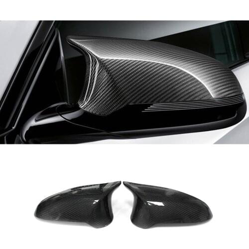 Car Accessories Carbon Fiber Side Rearview Mirror Trim Frame Replacement Cover Exterior Decoration for BMW M3 M4 F80 F82 F83