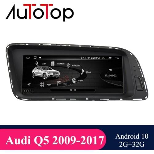 AUTOTOP 2Din 8.8" Android 10 Car DVD Multimedia Player for Audi Q5 2009-2016 2G Ram 32G Rom GPS Navi Radio BT Wifi Mirrorlink