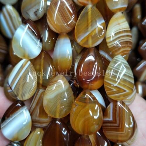 Free shipping Women Fashion Jewelry 15x20mm Onyx Carnelian Water Drop Women Men Spacers Art Loose Beads 15.5" FG7884