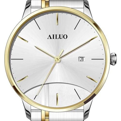 France Luxury Brand AILUO Couples Watches Japan MIYOTA Quartz Men Wristwatches Sapphire Watches Diamond reloj mujer A7098M