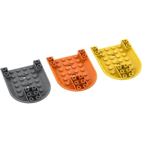 BuildMOC 11295 6 x 8 x1 Aircraft fuselage bent forward 6 x 8 bottom For Building Blocks Parts DIY Ed