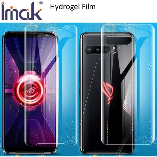 Imak Hydrogel Film For Asus ROG Phone 3 Strix ZS661KS Rear Front Back Soft Screen Protective oleophobic