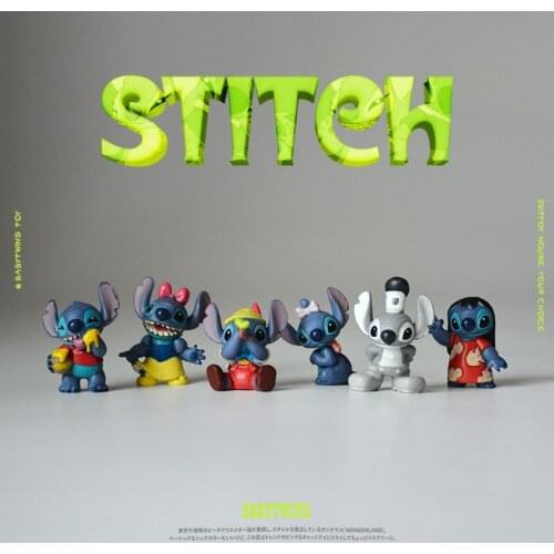24piece 3cm classical Lilo & Stitch the cute stitch very small microlandschaft figures toys
