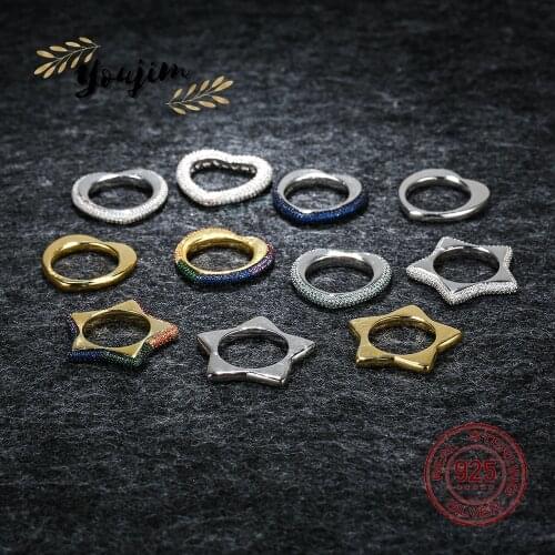 New Fashion 925 Silver Zircon Dazzling Star Love Heart Ring Cute Light Luxury Monaco Jewelry Womens Valentines Day Gift