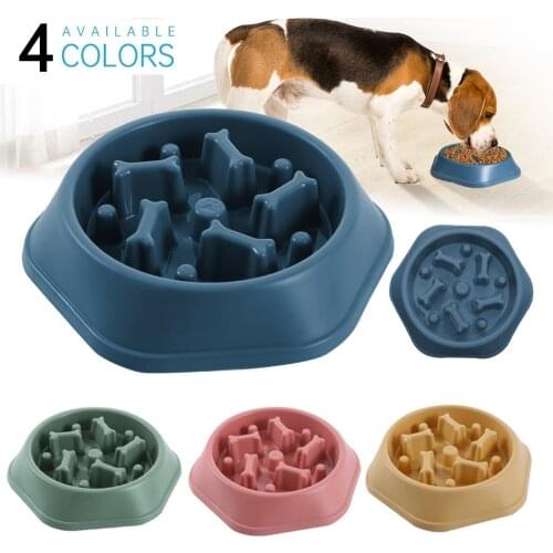 New Pet Dog Feeding Food Bowls Puppy Slow Down Eating Feeder Dish Bowl Prevent Obesity Pet Dogs Supplies Dropshipping