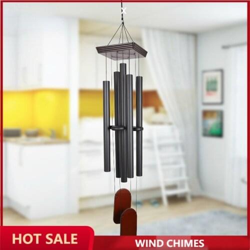 European-style Metal Thickened 5 Aluminum Pipe Symphony Wind Chimes Ornaments Home Decoration Gifts