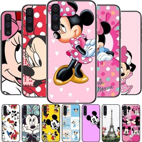 Cute Mickey and Minnie disney Phone cover hull For SamSung Galaxy S 8 9 10 20 21 S30 Plus Edge E S20fe 5G Lite Ultra black soft