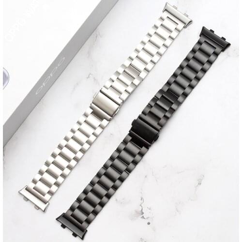 Luxury Stainless Steel strap For oppo watch band 46mm 41mm Bracelet band for OPPO Watch 41mm 46mm Strap Smart watch Accessories