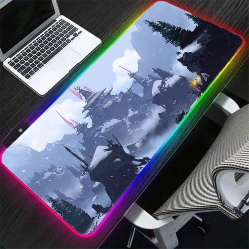 Landscape Mouse Pad Rubber Non-slip Notebook Mini Pc Office Keyboard Desk Mat Large Mousepad One Piece Wholesale Carpet 400x800