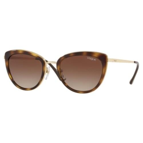Vogue 4101SI 848/13 55 Sunglasses Vintage Sunglasses Brown Frame Gradient Brown Lens High Quality Vision %100 UV